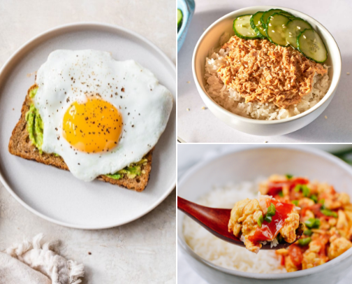 go-to quick, easy, and healthy meals cover photo collage
