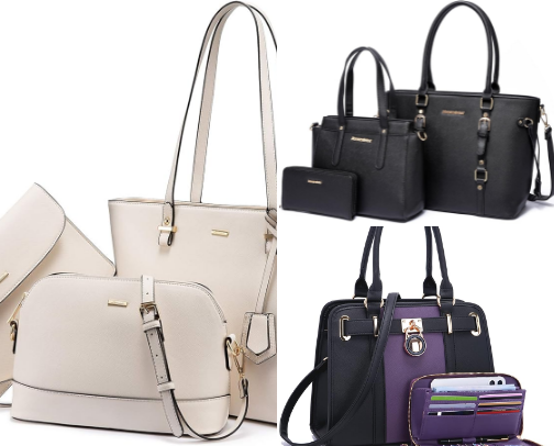 Top 10 Stylish Women's Handbag and Wallet Sets on Amazon cover photo collage
