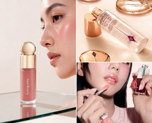 Clean Girl Makeup Starter Pack 𓍢💅🏻✧˚.🎀༘⋆ cover photo collage