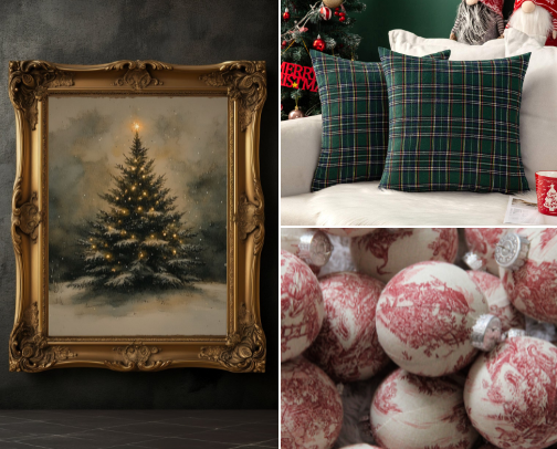 Curating your Ralph Lauren Christmas cover photo collage