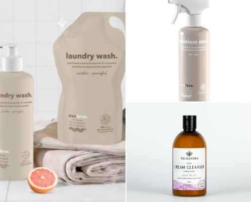 Low-Tox Cleaning Recs 🏠 🧼 cover photo collage