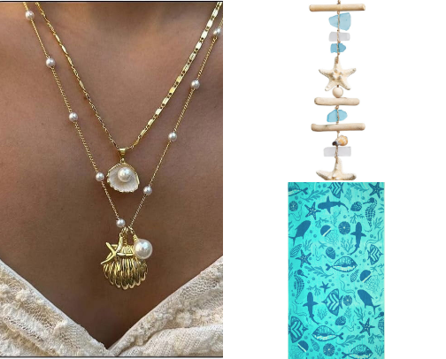 Beach Vibe 🐚 cover photo collage