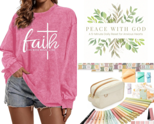 My Favorite Faith Finds cover photo collage