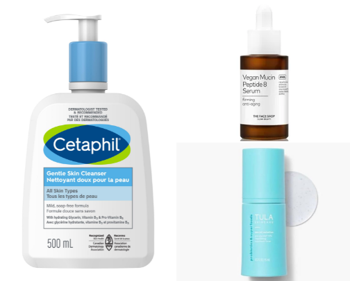 Middle age skin care cover photo collage
