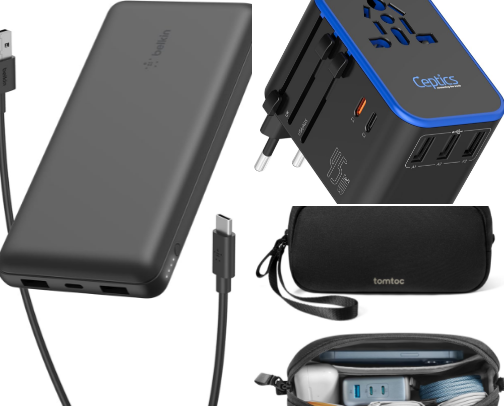 Tech & Gadget Must-Haves For Stress-Free Travel cover photo collage
