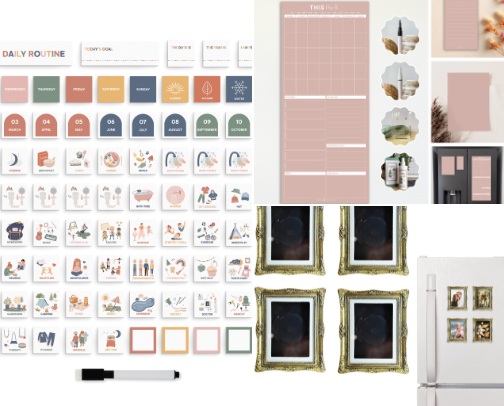 Fridge Organization cover photo collage