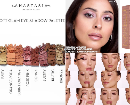 The Eye Edit - for olive skin, brown & hazel eyes cover photo collage