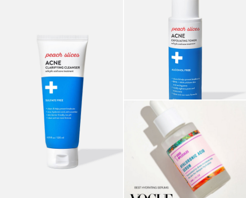 My Current Skincare Routine as a girl with oily/combo skin + fungal acne prone skin cover photo collage