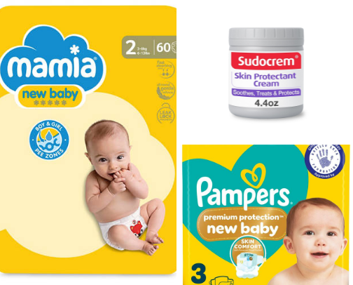 Baby essential items 🩵 cover photo collage