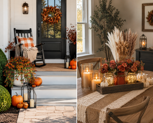 My Cozy Fall/Thanksgiving Home Decor cover photo collage