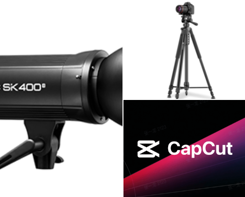equipment as content creator cover photo collage