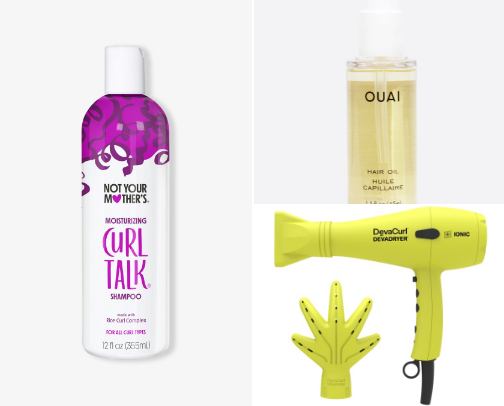 Curly Hair Care🎀 cover photo collage