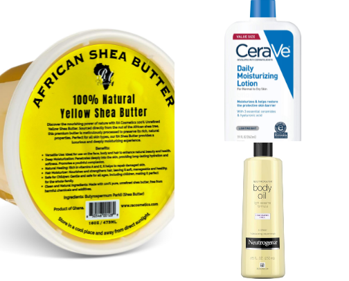 Skincare products for sensitive and oily skin cover photo collage