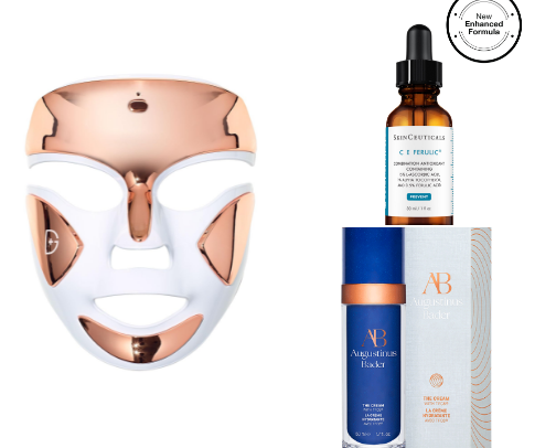 The High-Glow Vanity: 15 Medical-Grade & Luxury Skincare Essentials cover photo collage