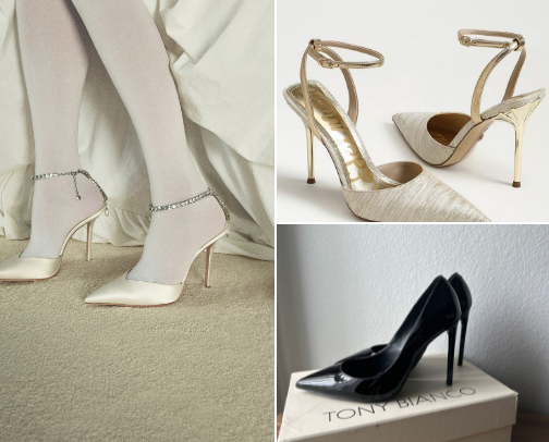 some of the best heels brands (from luxury to affordable), so you can pick depending on your vibe and budget cover photo collage