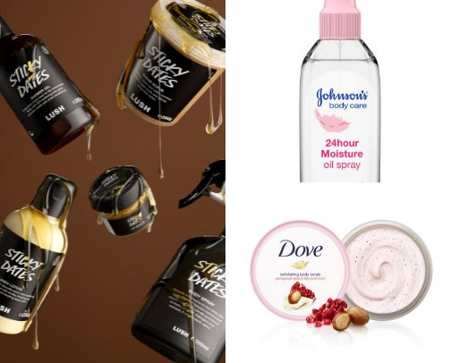Body care cover photo collage