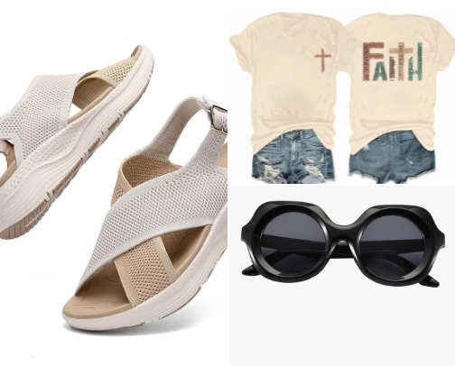 Add to Cart Magic: Blouses, Tees, Shades, & Beach Vibes Only! cover photo collage