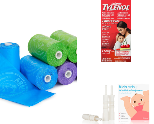 What’s In My (Diaper) Bag cover photo collage