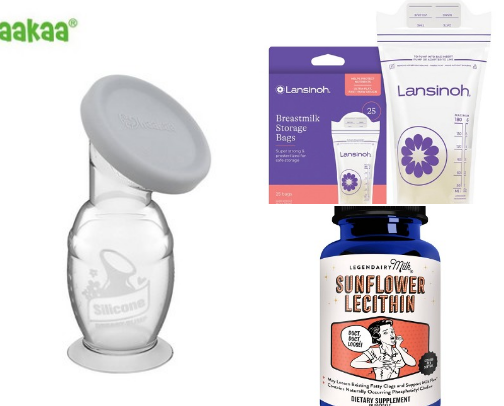 Pumping mom essentials cover photo collage