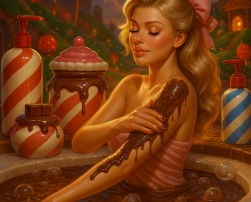 CHOCOLATE SCENTED PRODUCTS cover photo collage