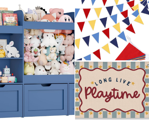 Colorful Playroom 🧸🎪🎨 cover photo collage