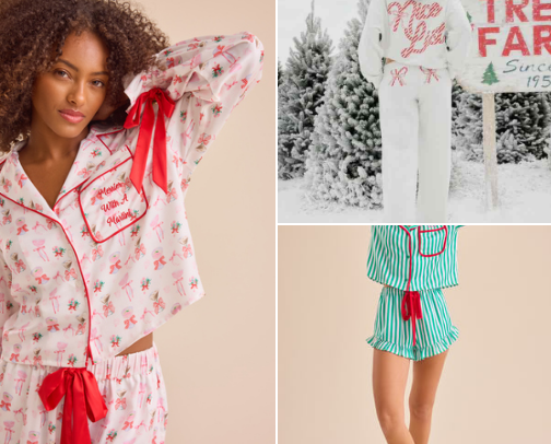 girlie Christmas PJ’s🎀 cover photo collage