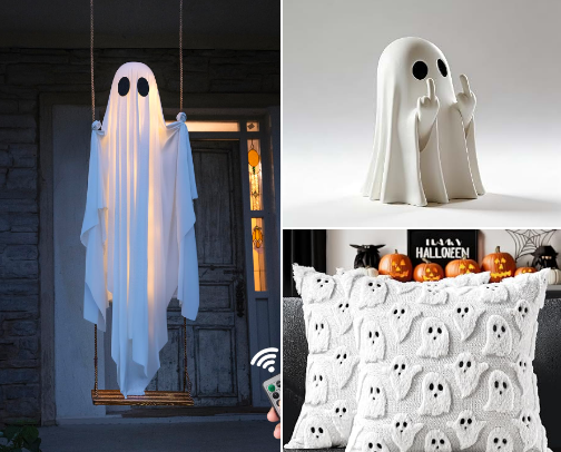 Halloween Ghost Decorations: The Whole Haunt, Yard to Coffee Bar 👻✨ cover photo collage