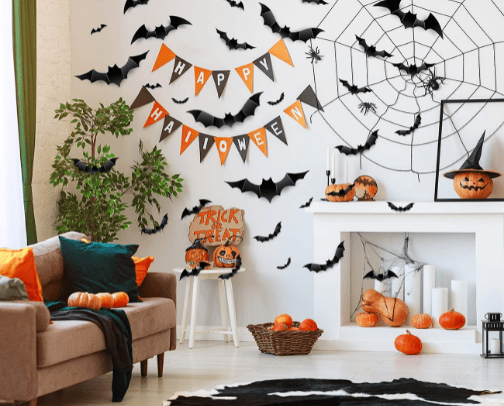 Hallowen decoration to prepare cover photo collage