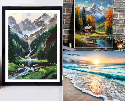 Paint By Numbers cover photo collage
