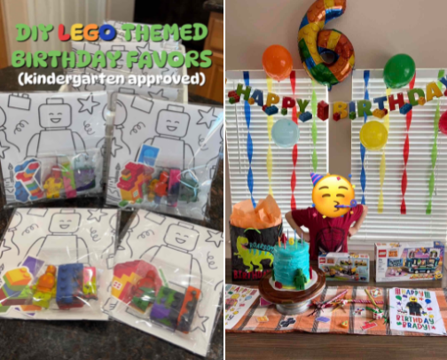 Lego Themed Party cover photo collage