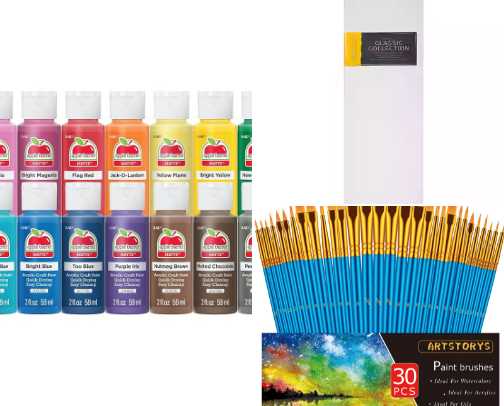 Paint night cover photo collage