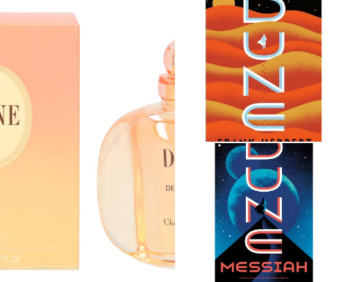 Dune inspired everything, official merch and not cover photo collage