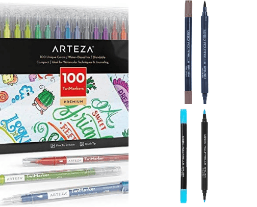 Art utensils cover photo collage