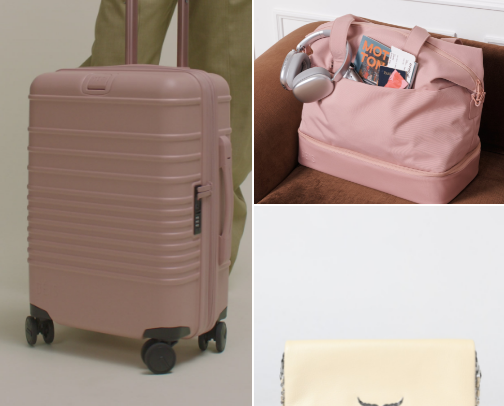 Travel necessities cover photo collage