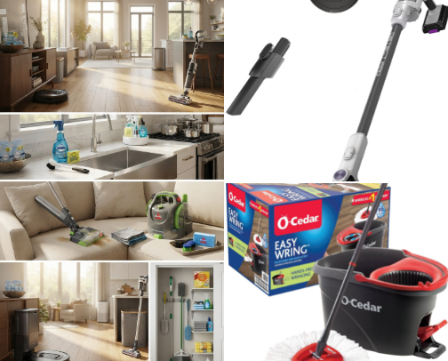 Cleaning Products That Actually Save Me Time cover photo collage