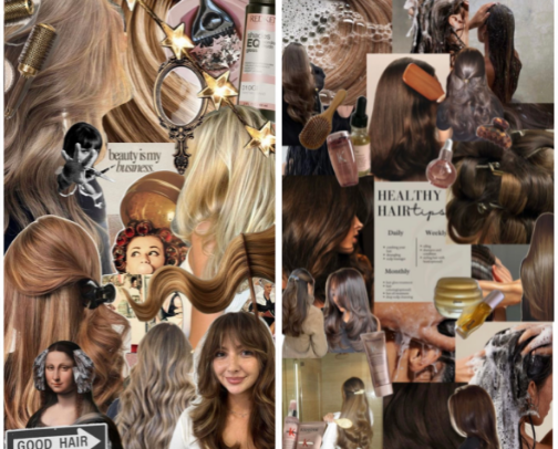strong hair, smart spend 💇🏼‍♀️ cover photo collage