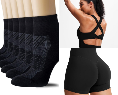 my running essentials !! cover photo collage