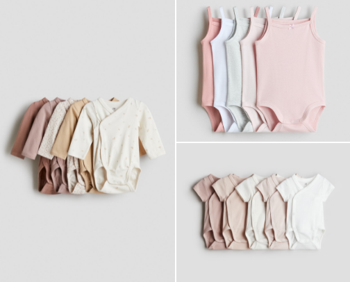 Baby girl clothes (floral & neutrals) 🌸 cover photo collage