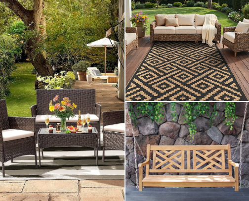 SILLONES Y SILLAS PARA  TERRAZAS Y JARDÍN cover photo collage