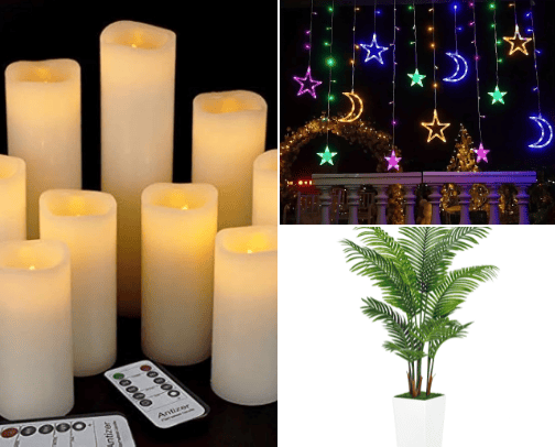 A comfortable and inviting yoga space at home cover photo collage