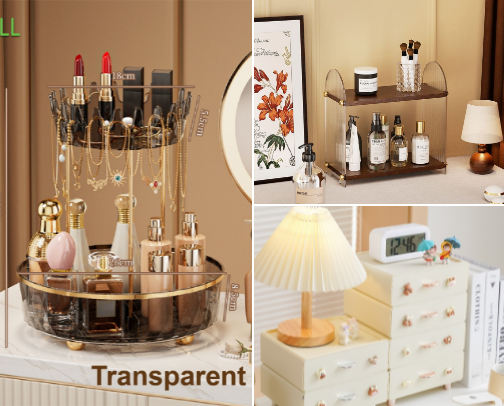 💄✨ Aesthetic Vanity Rack cover photo collage