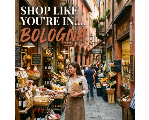 Shop Like You're In... Bologna cover photo collage