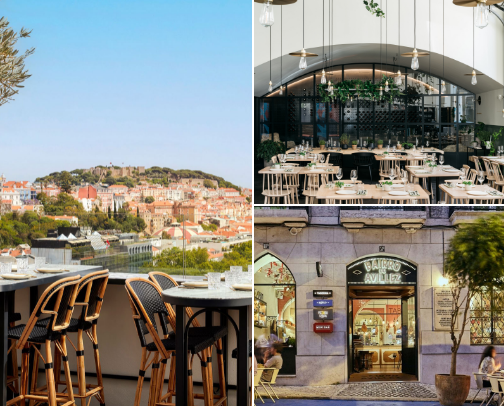 Beautiful Restaurants in Lisbon with Dreamy Views & Aesthetic Vibes 🇵🇹✨ cover photo collage