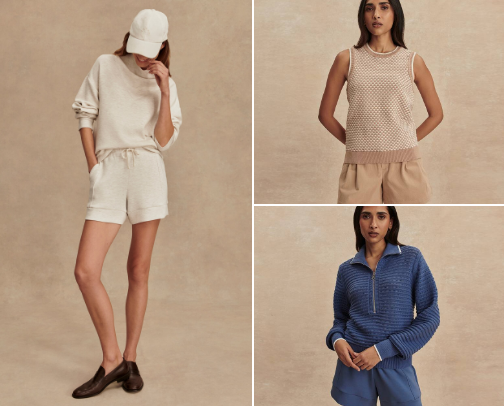 Country club inspired lounge outfits cover photo collage