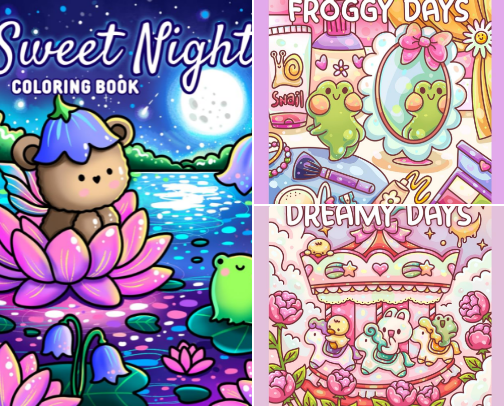 My favourite colouring bits cover photo collage