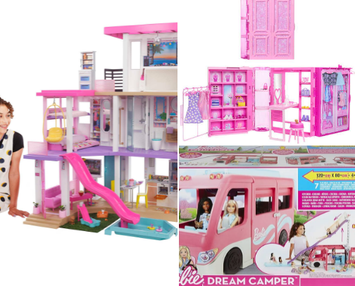 Barbie stuff my lil girl plays, uses cover photo collage