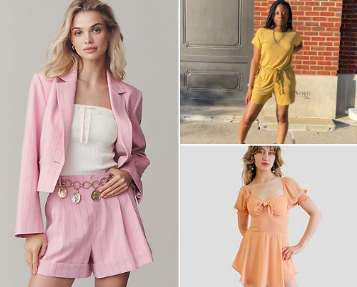 Spring is here ! Cool shorts for all types of feminines cover photo collage