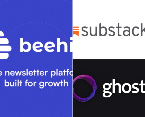 Best Email Newsletter Platforms for Creators cover photo collage