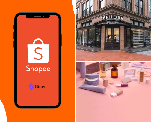 Online Shopping 💛 cover photo collage