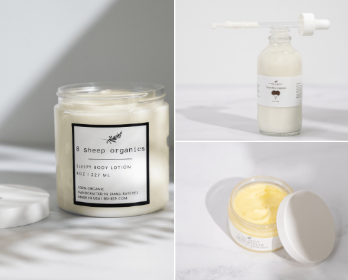 Best 8 Sheep Organics Products for Pregnancy Sleep, Stretch Mark Prevention & Postpartum Recovery cover photo collage